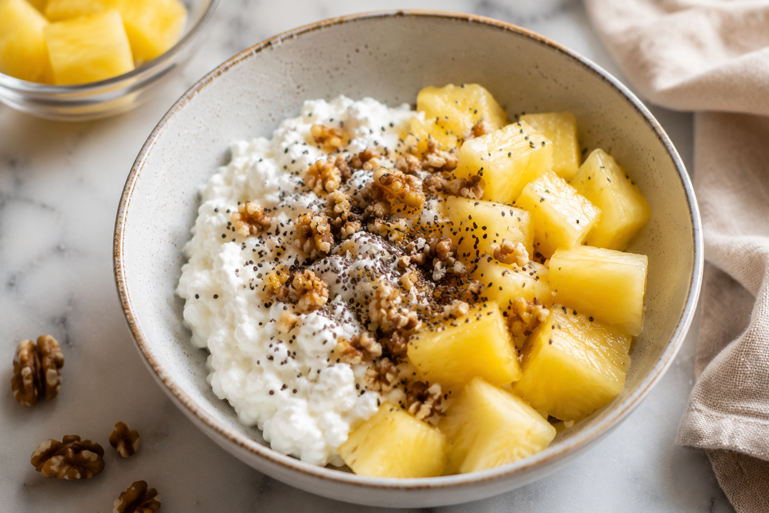 Cottage Cheese & Pineapple Bowl