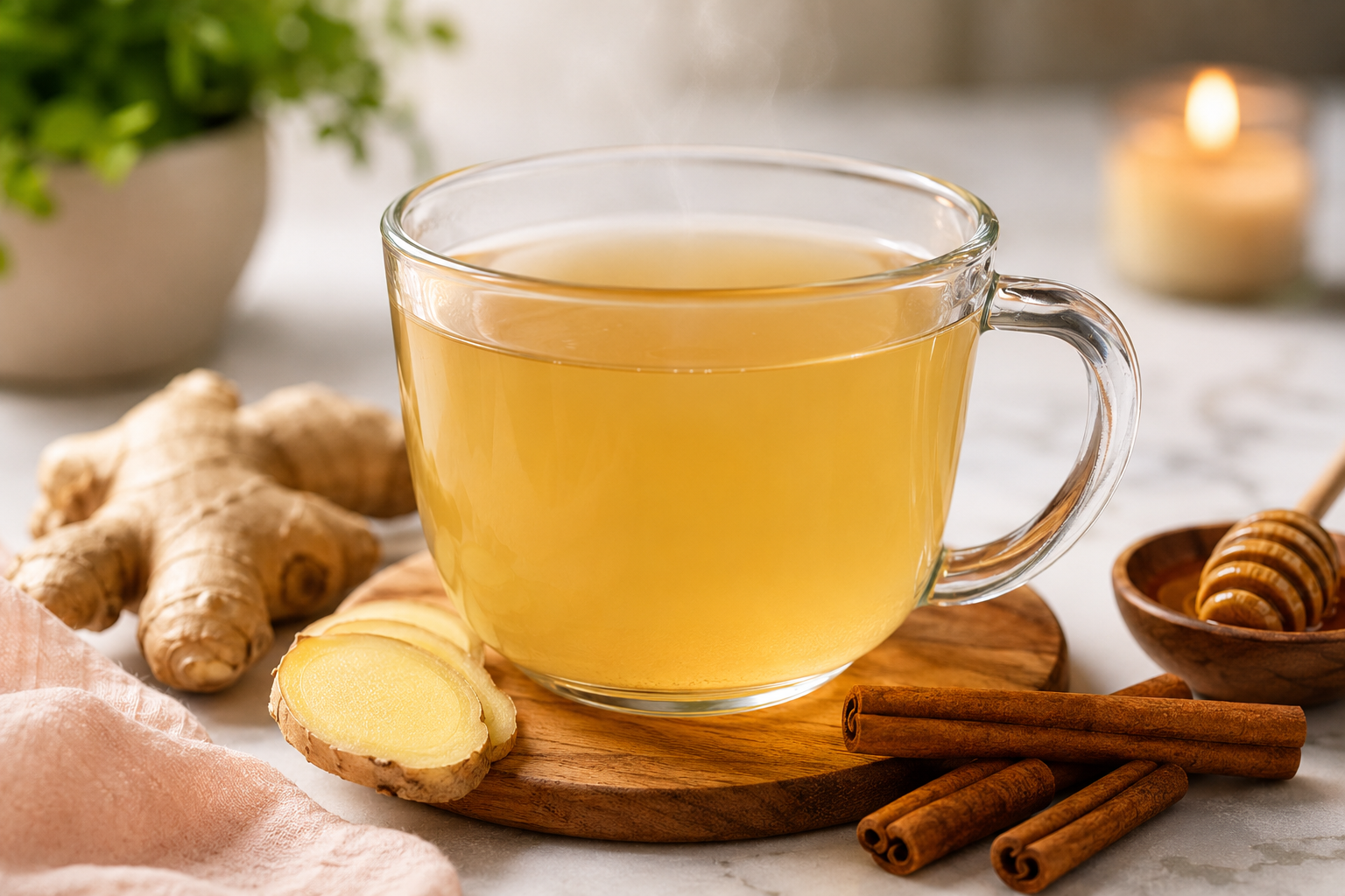 🌸 Soothing Ginger Cinnamon Menstrual Cycle Comfort Tea