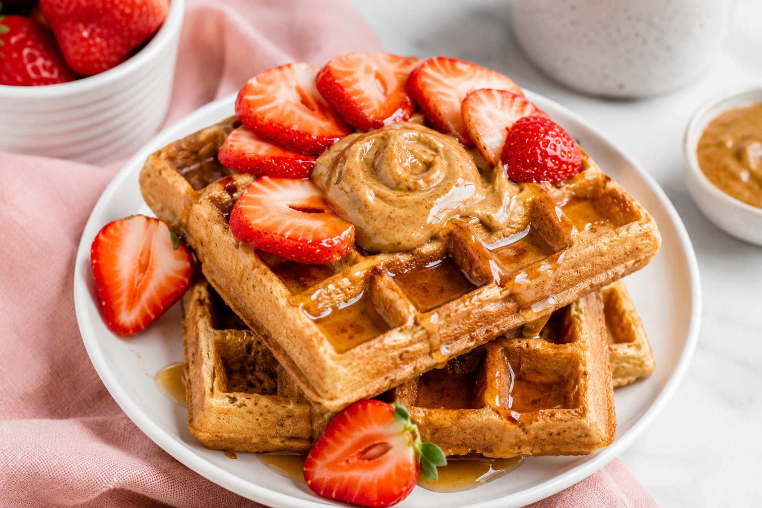 Crispy Protein Waffles
