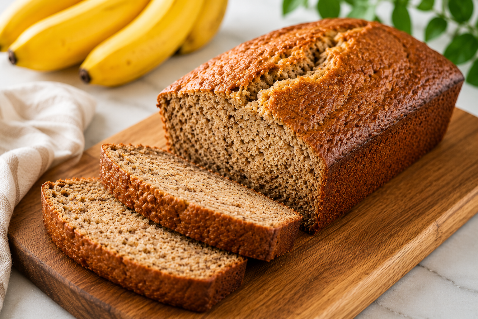 Healthy Whole Wheat Banana Bread