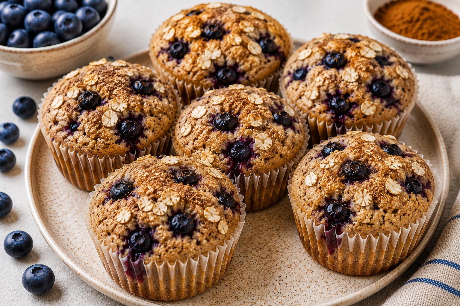 Healthy Blueberry Muffins