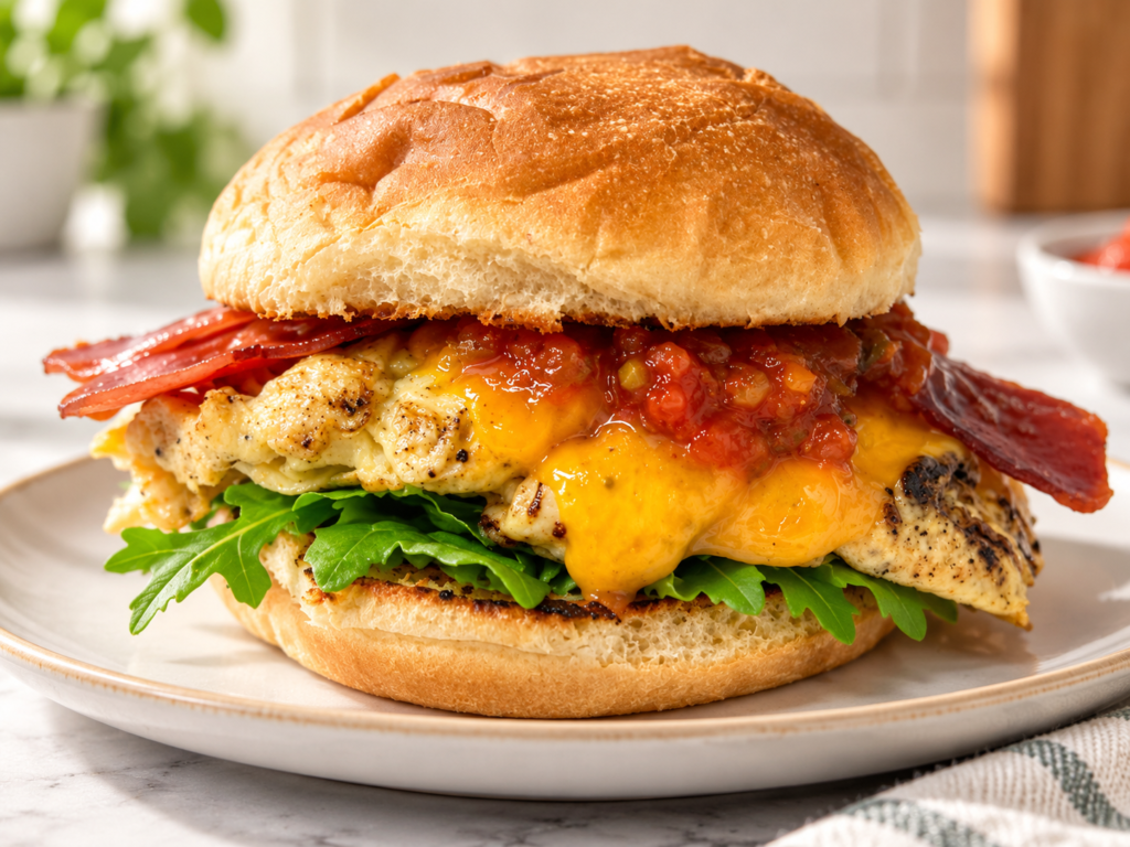 Healthy Breakfast Burger
