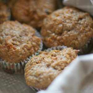 Healthy Carrot cake muffins