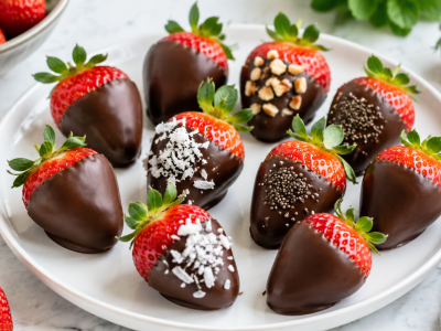 Healthy Dark Chocolate-Covered Strawberries