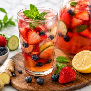 Fibroid-Friendly Berry & Green Tea Refresher