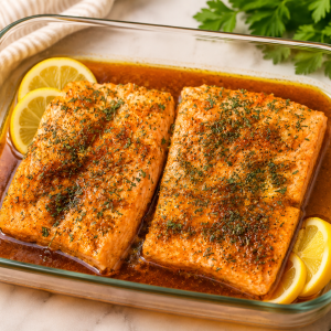Healthy Honey Garlic Baked Salmon