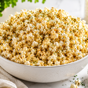 Healthy Homemade Herb Popcorn