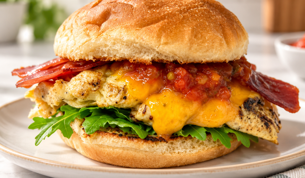 Gourmet Turkey Bacon Breakfast Sandwich