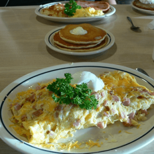 Salmon and Scramble Eggs